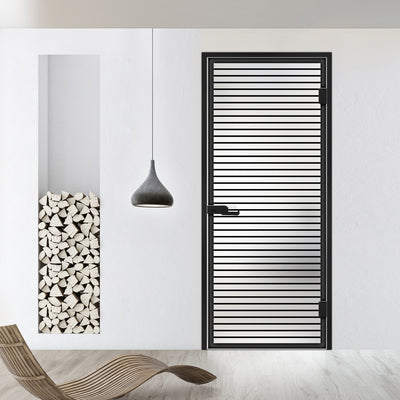 Framed glass door #Satin