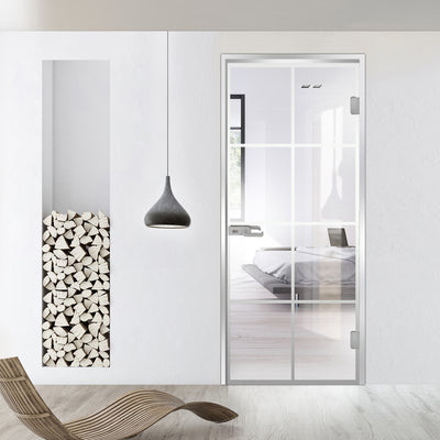 Framed glass door #Clear