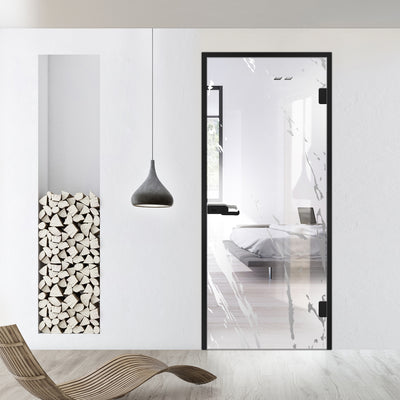 Framed glass door #Clear