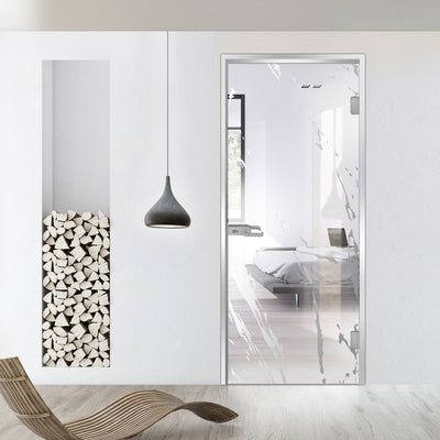 Framed glass door #Clear