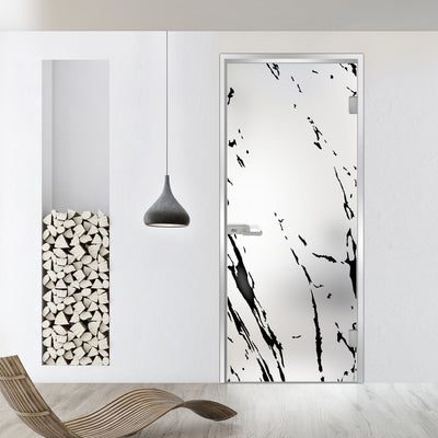 Framed glass door #Satin
