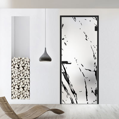 Framed glass door #Satin