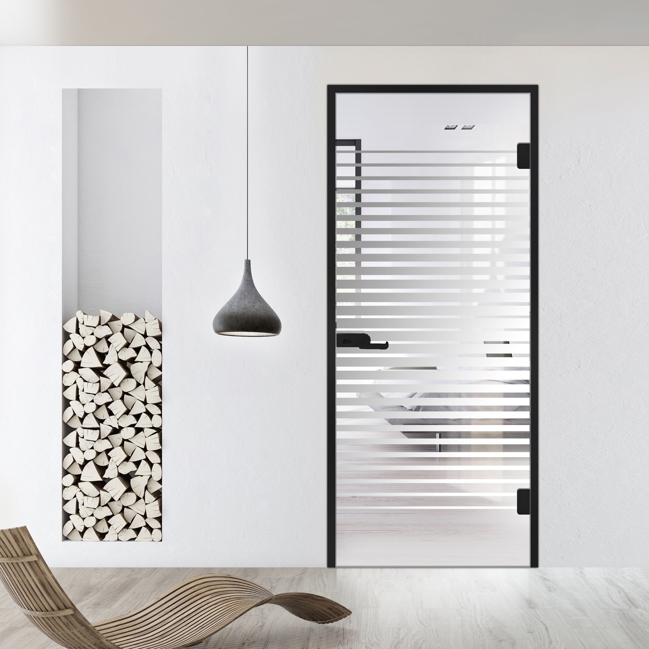 Framed glass door #Clear