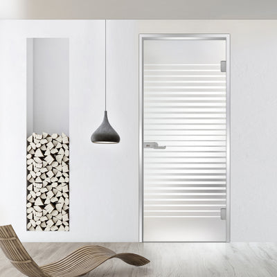 Framed glass door #Satin