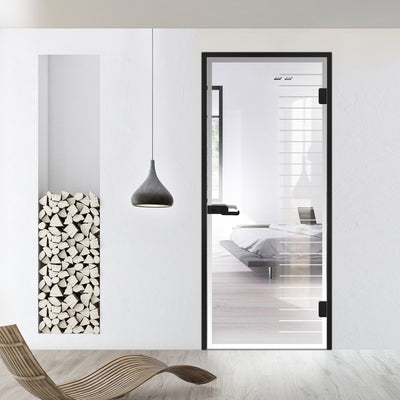 Framed glass door #Clear