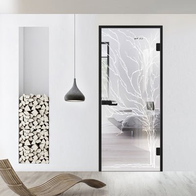 Framed glass door #Clear