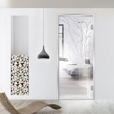 Framed glass door #Clear