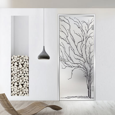 Framed glass door #Satin