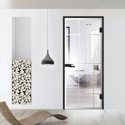 Framed glass door #Clear
