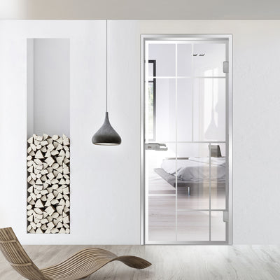 Framed glass door #Clear