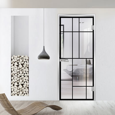 Framed glass door #Clear