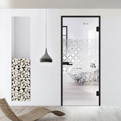 Framed glass door #Clear