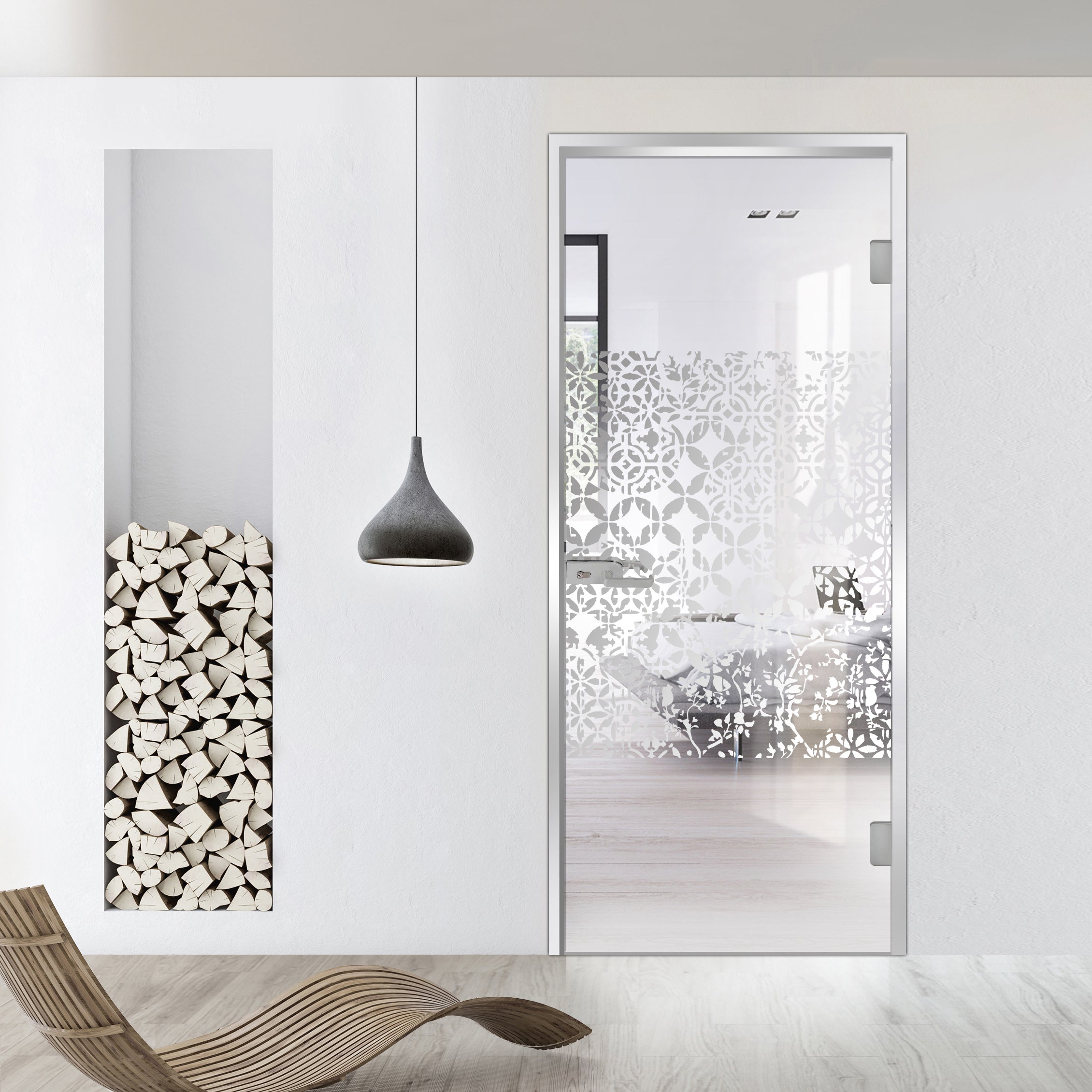 Framed glass door #Clear