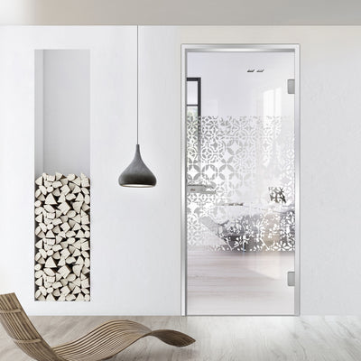 Framed glass door #Clear