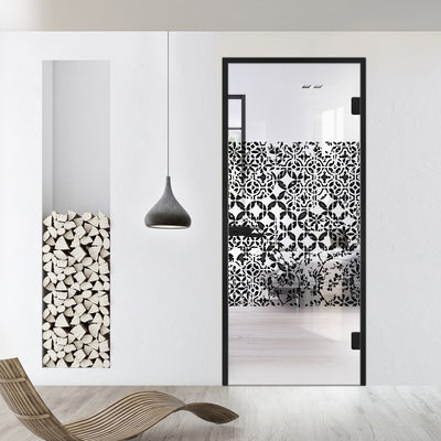 Framed glass door #Clear