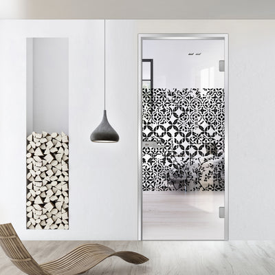 Framed glass door #Clear