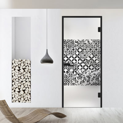 Framed glass door #Satin