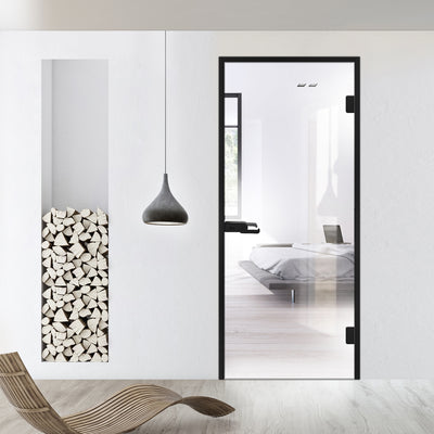 Framed glass door #Clear