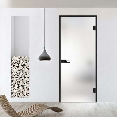 Framed glass door #Satin