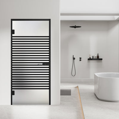 Framed glass door #Satin