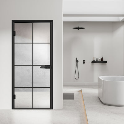 Framed glass door #Clear