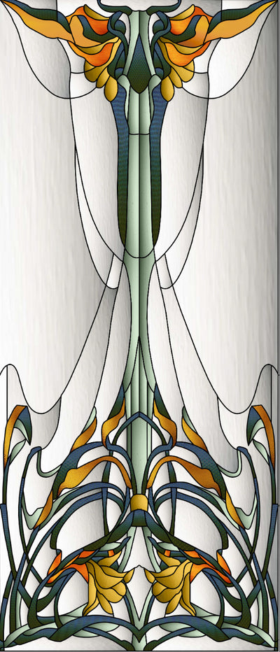 Artistic Stained Glass #VIOLIN-1