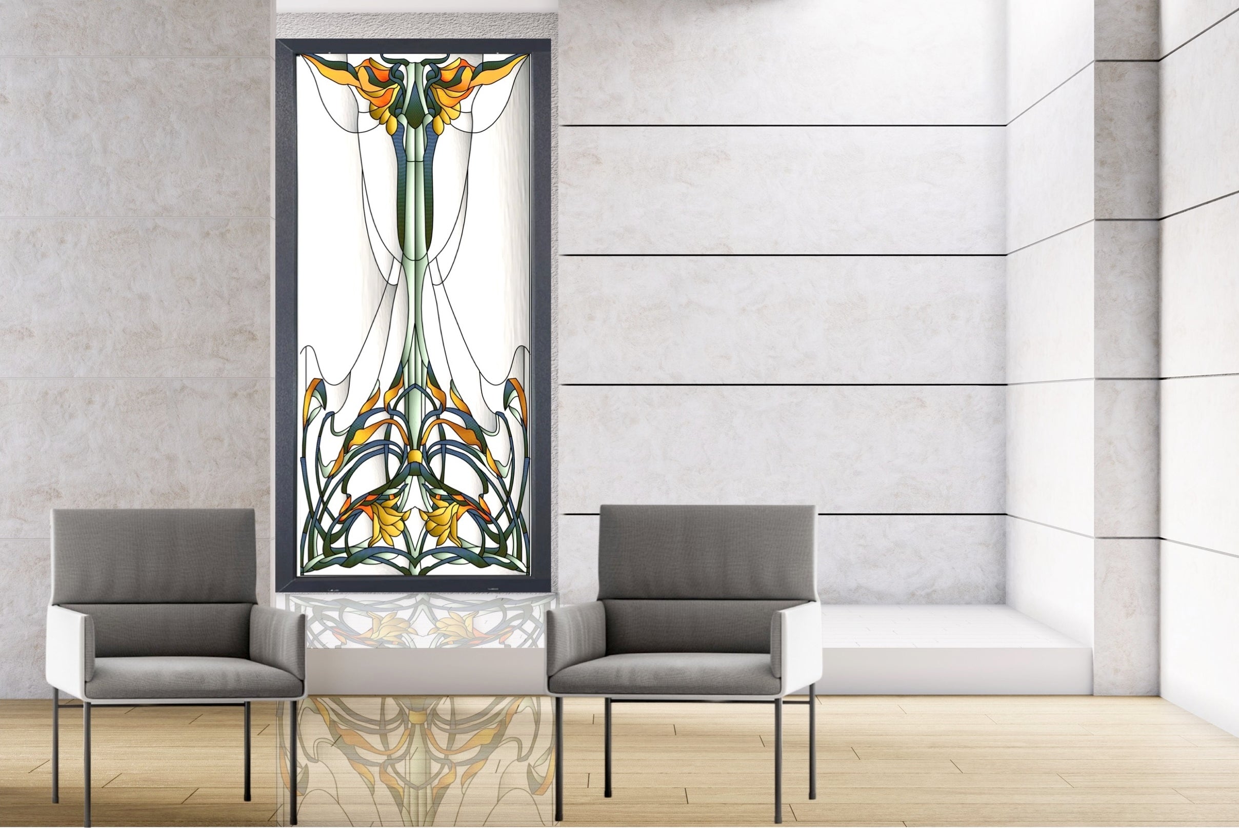 Artistic Stained Glass #VIOLIN-1