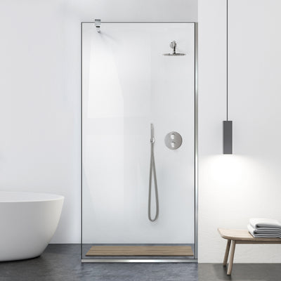 Shower Screens Walk-in, Black Shower Wall, #Clear #Crystal Clear