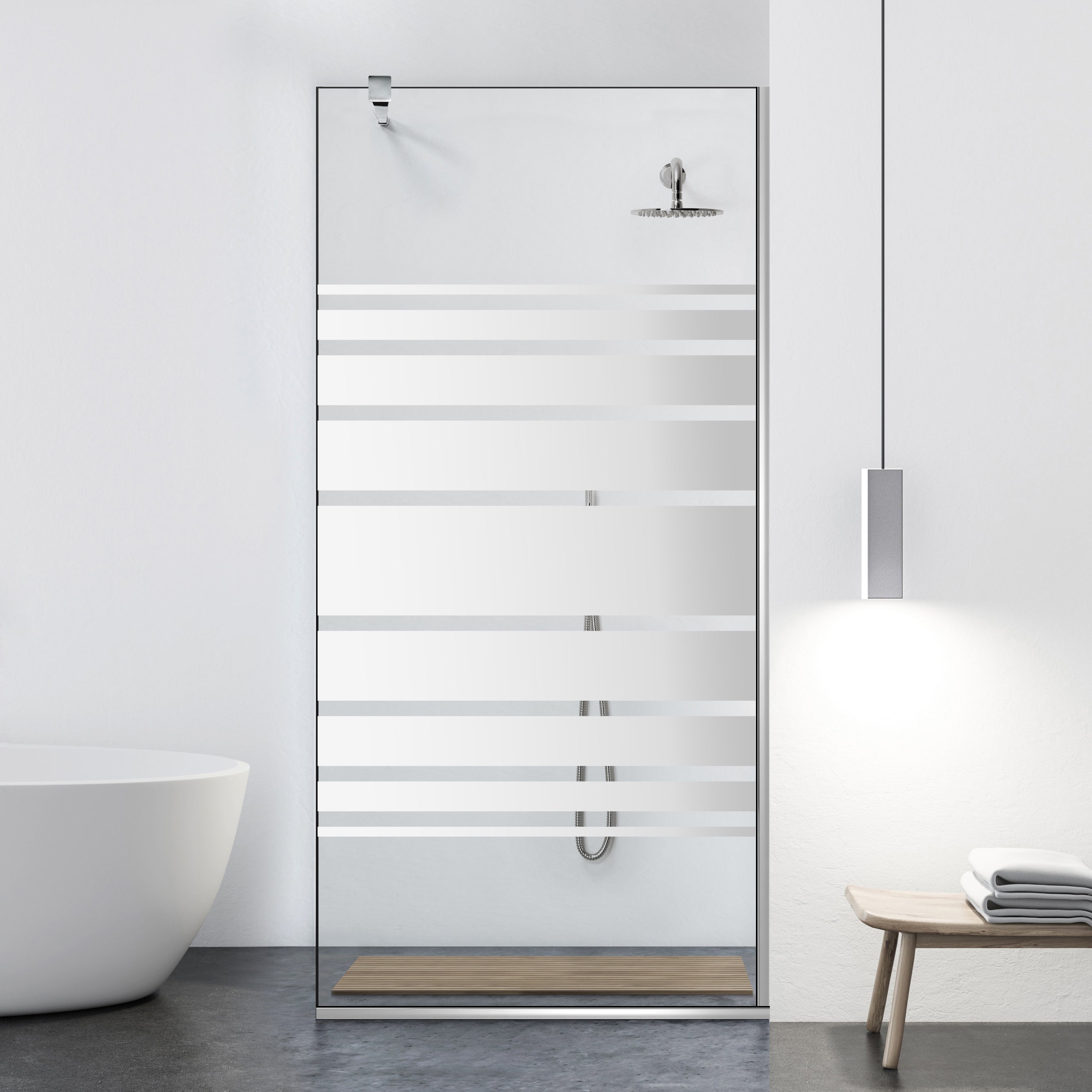 Shower Screens Walk-in, Black Shower Wall, #Clear #Crystal Clear