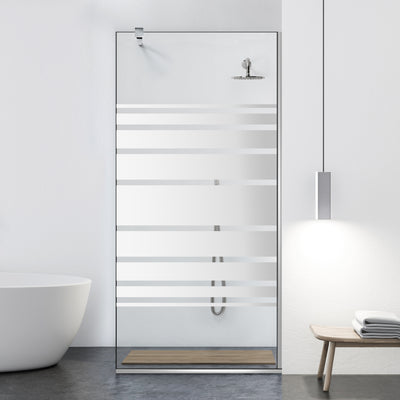Shower Screens Walk-in, Black Shower Wall, #Clear #Crystal Clear