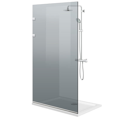 Shower Screens Walk-in, Shower wall Stainless steel, #Grey