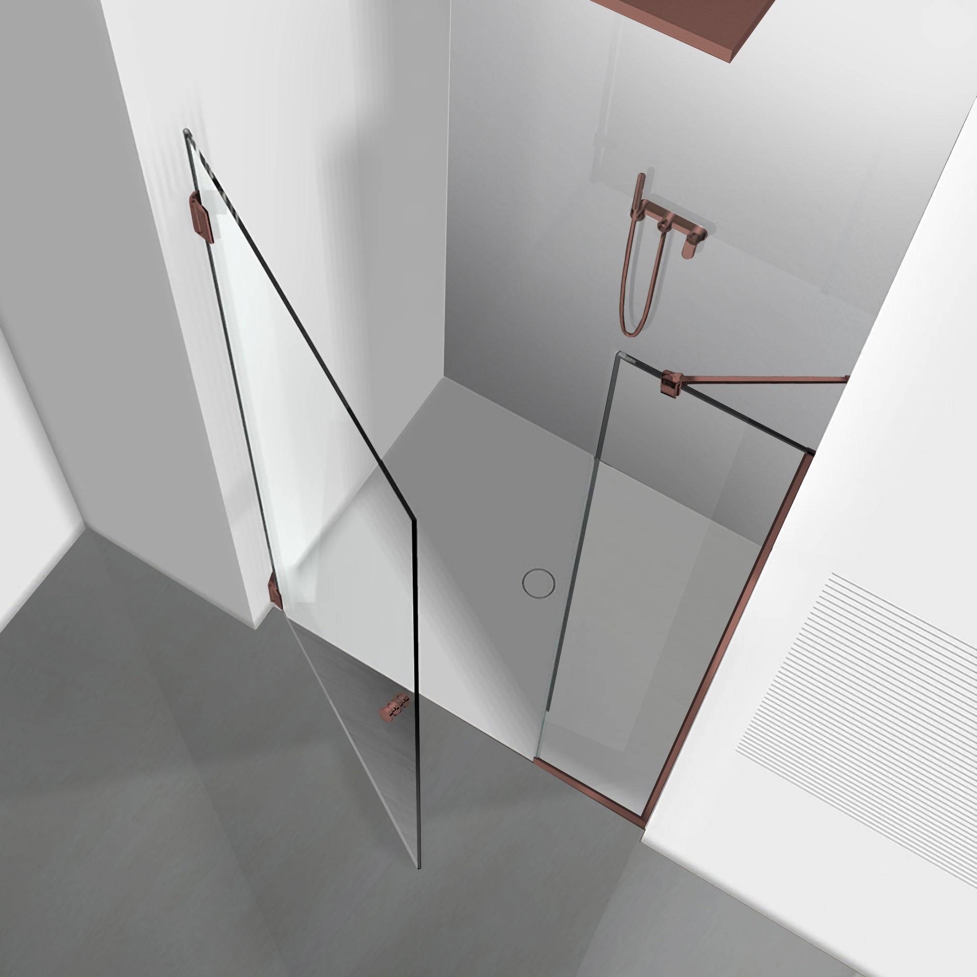 Shower Doors copper #Clear