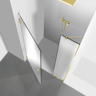 Shower Doors golden #Satiné
