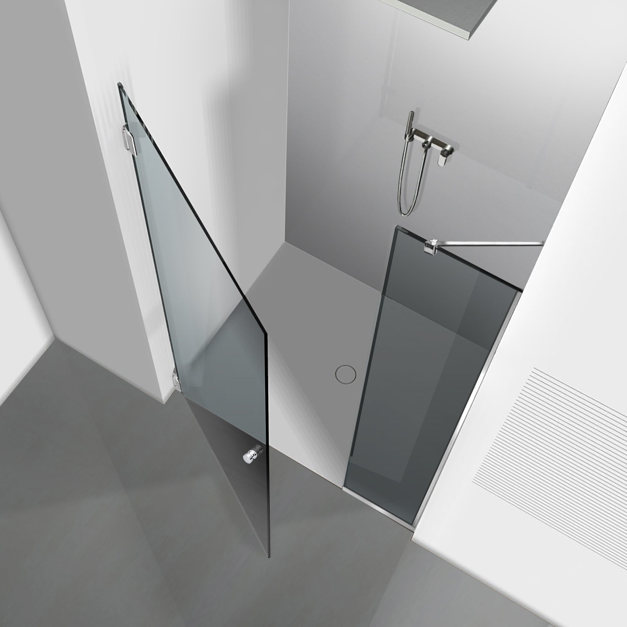 Usa dus inox #Gri