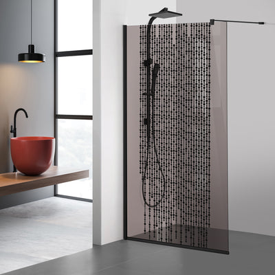 Shower Screens Walk-in, Black shower wall, #Bronze #Bronze