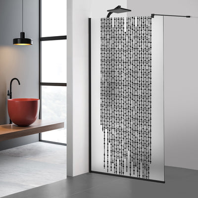 Shower Screens Walk-in, Black Shower Wall, #Satiné #Matt