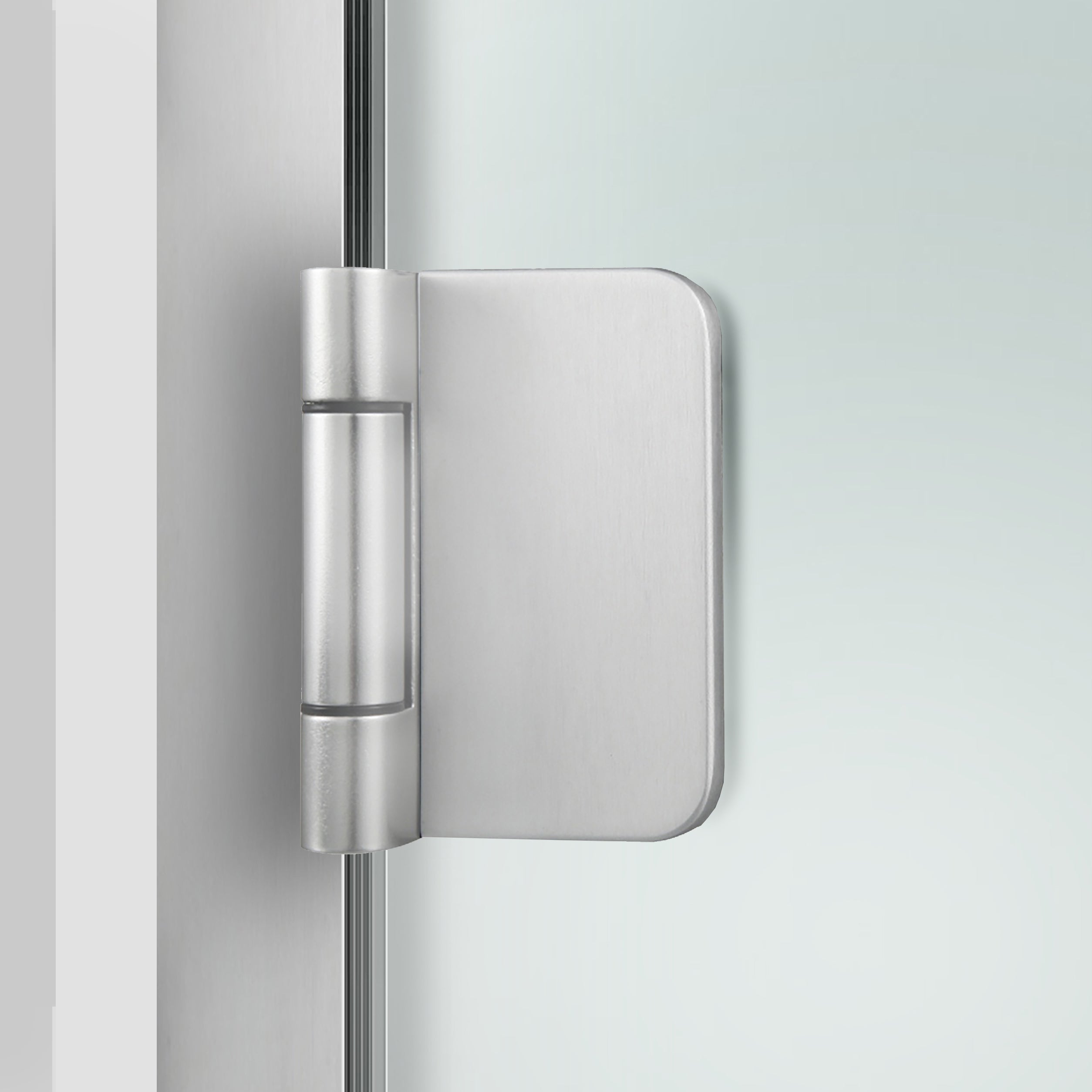 Framed glass door #Satin