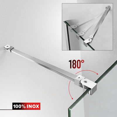Shower Screens Walk-in, Shower wall Stainless steel, #Clear #Water-clear