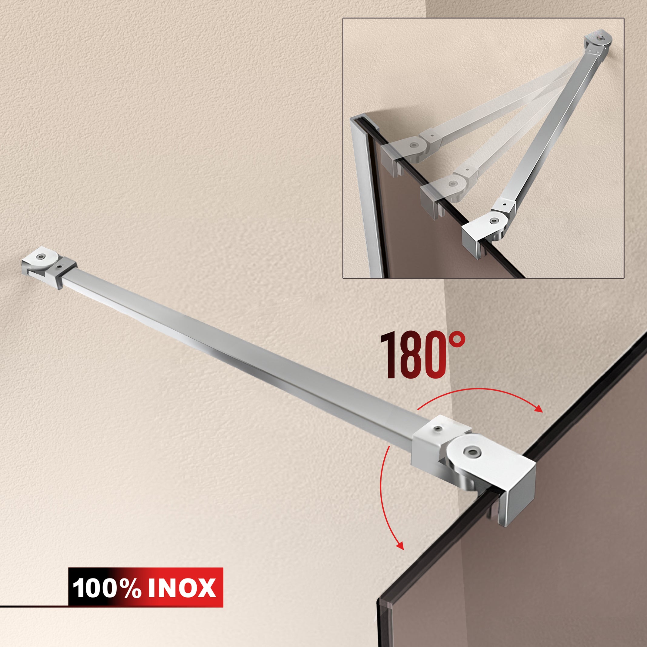 Shower Screens Walk-in, Shower wall Stainless steel, #Bronze #Bronze