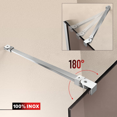 Shower Screens Walk-in, Shower wall Stainless steel, #Bronze #Bronze