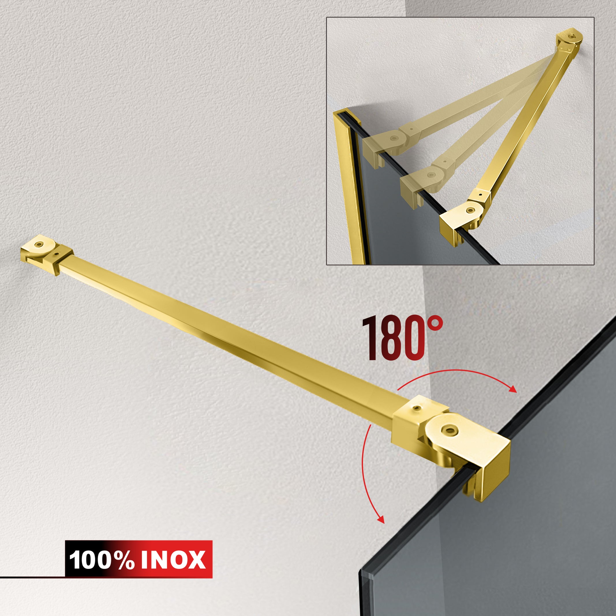Shower Doors golden #Grey