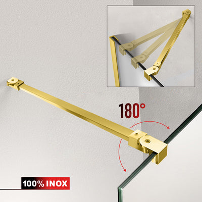 Shower Doors golden #Satiné