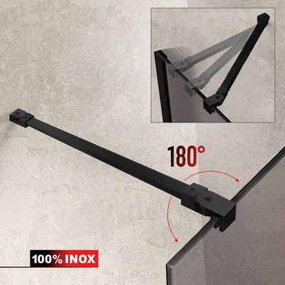 Shower Screens Walk-in, Black shower wall, #Bronze #Bronze