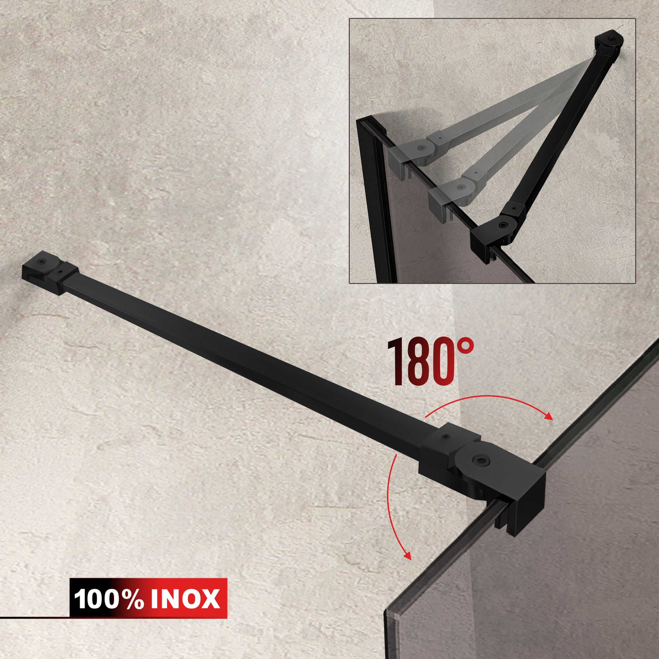Shower Screens Walk-in, Black shower wall, #Bronze #Bronze