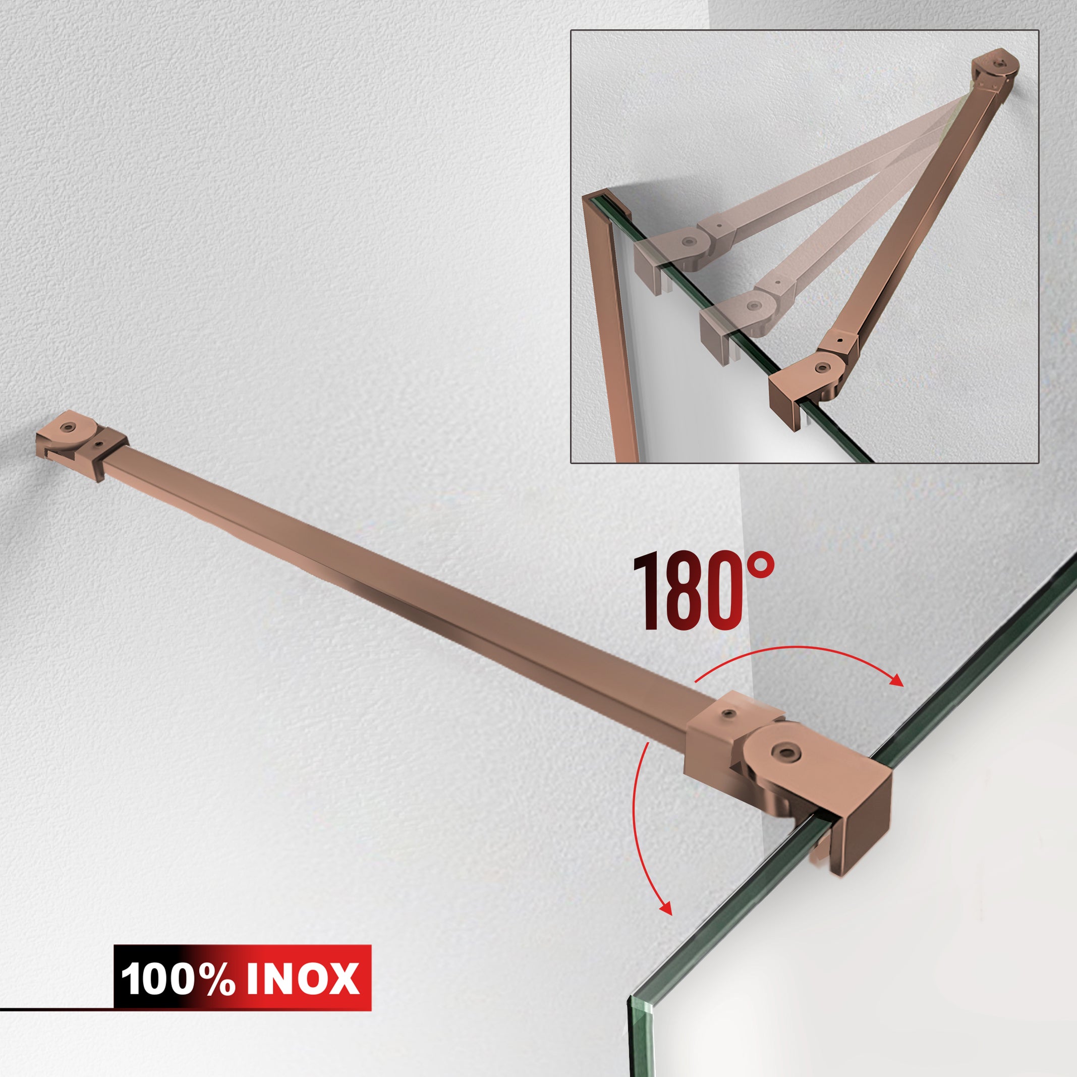 Shower Doors copper #Satiné