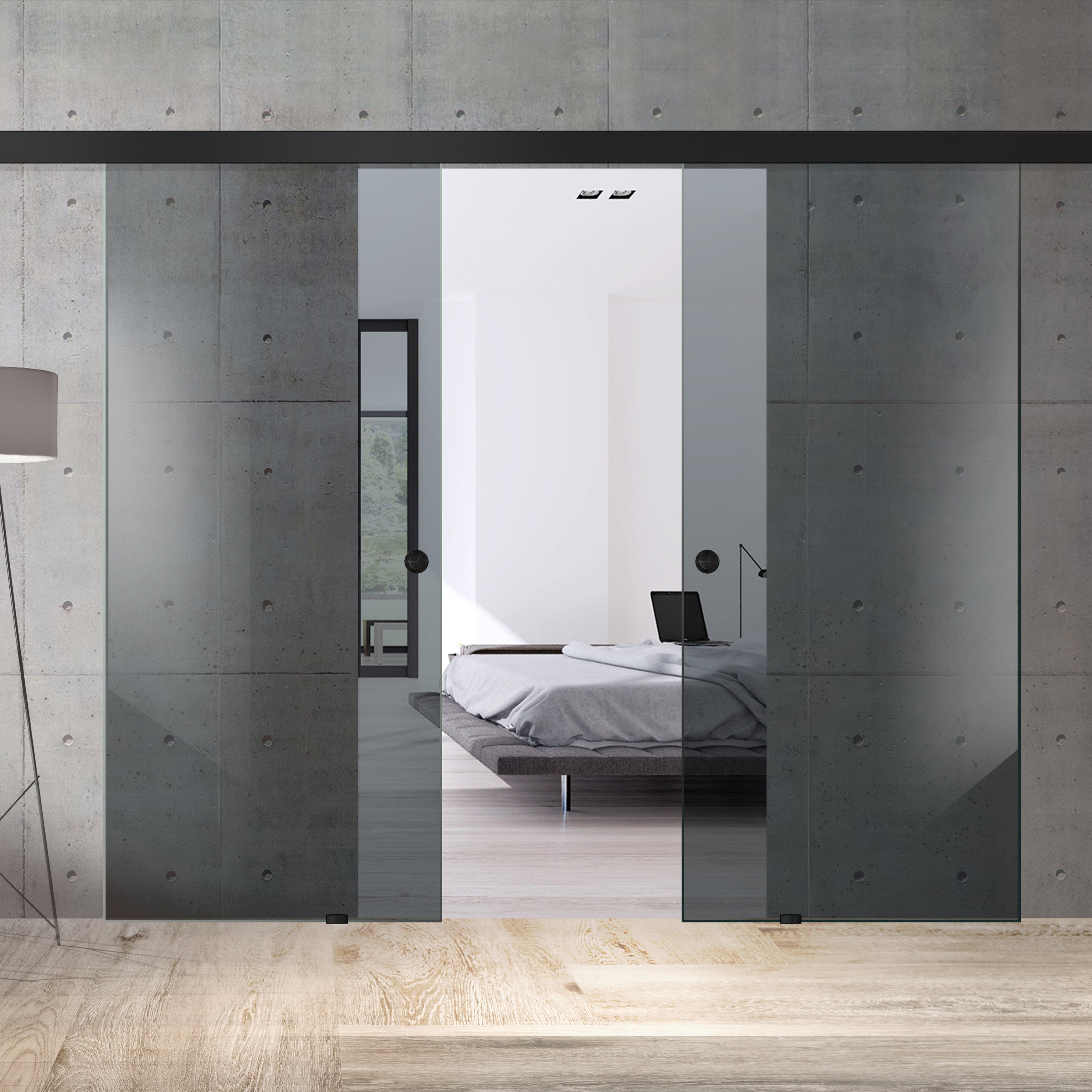 Sliding glass door, interior Glass door #Grey