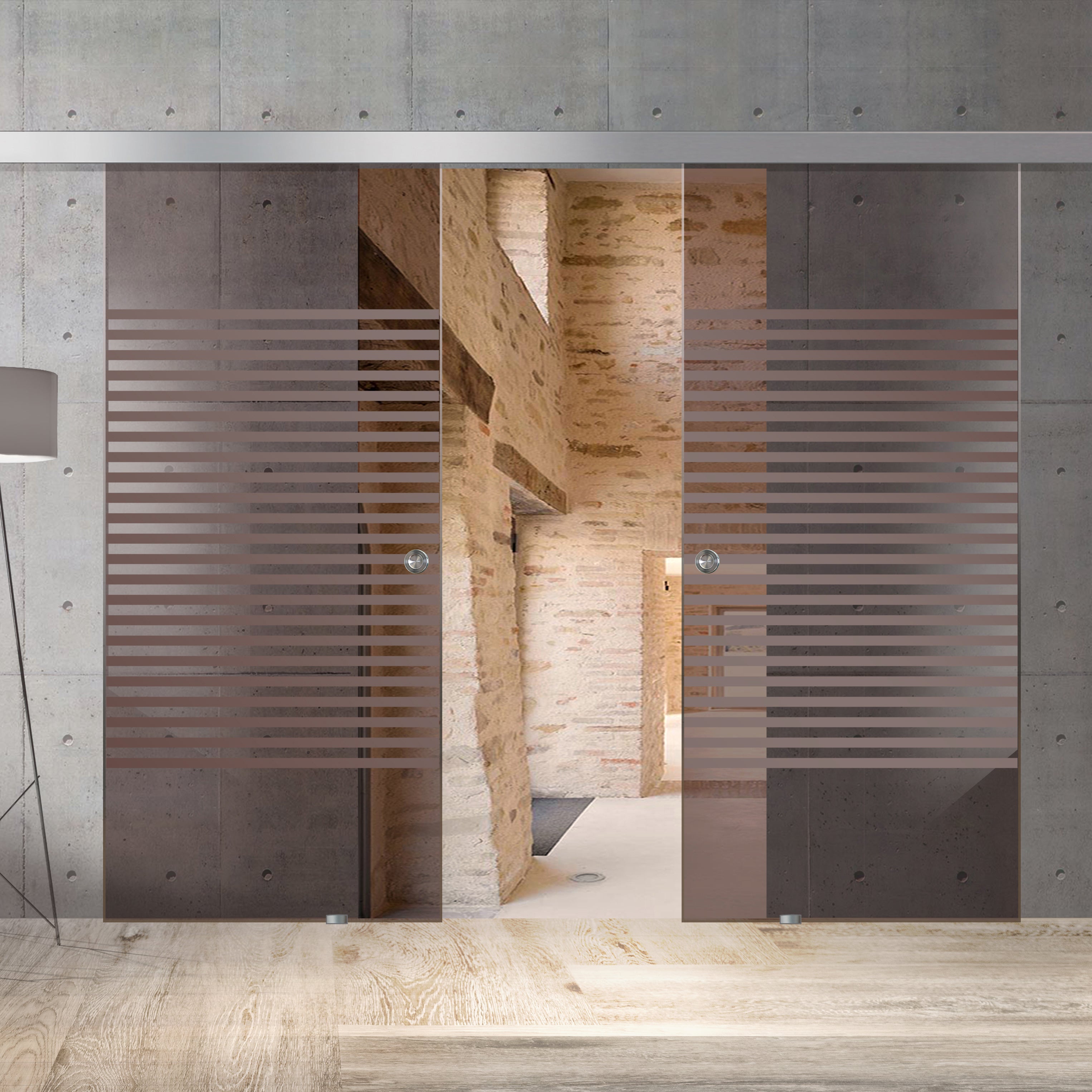 Sliding glass door, interior Glass door #Bronze