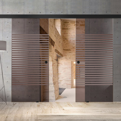 Sliding glass door, interior Glass door #Bronze
