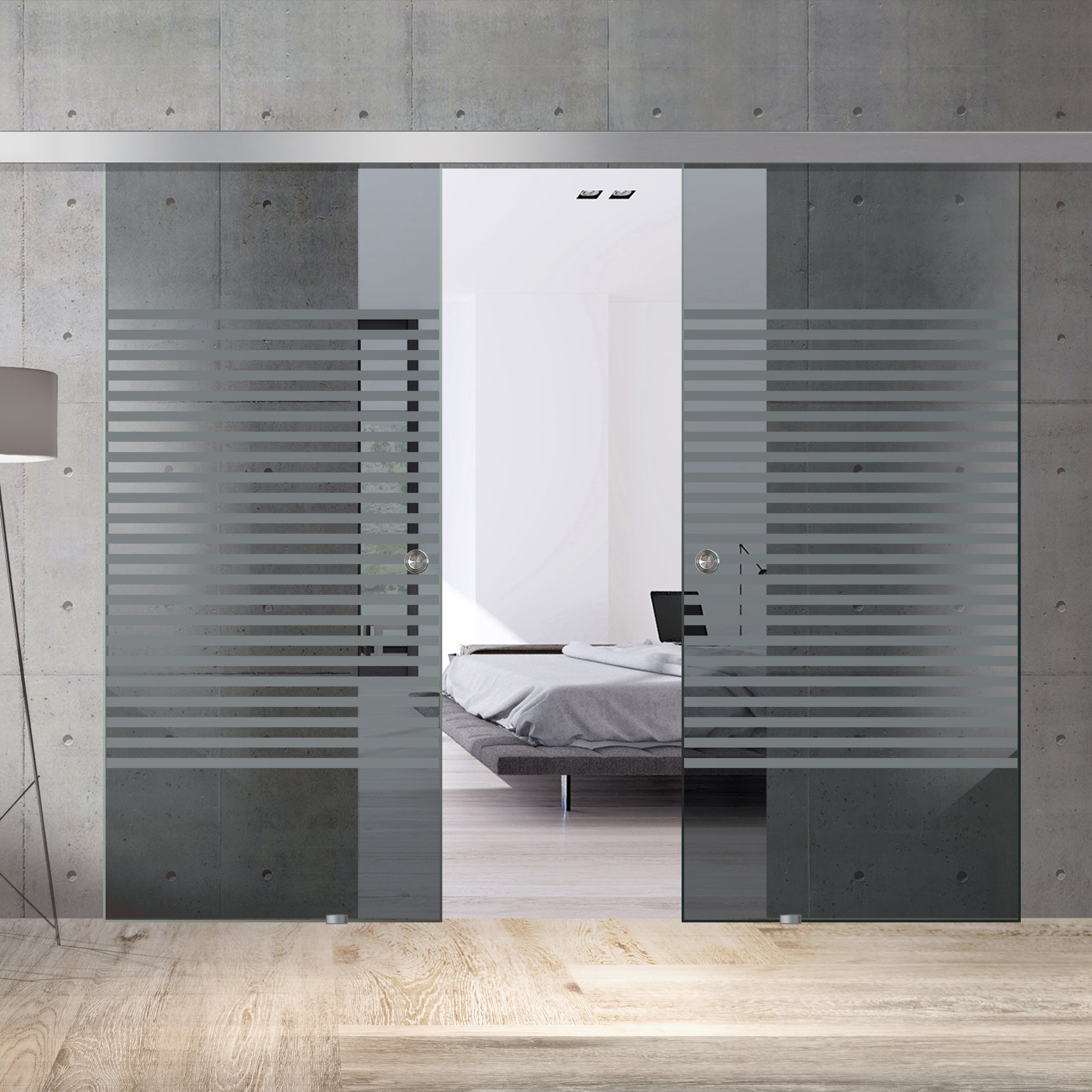 Sliding glass door, interior Glass door #Grey