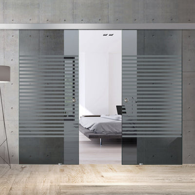 Sliding glass door, interior Glass door #Grey